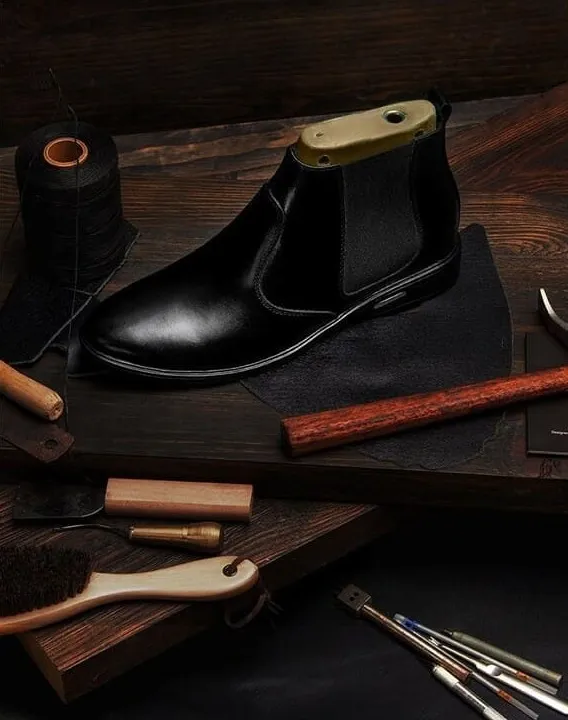 Mẫu giày chelsea boots da thật của Yame