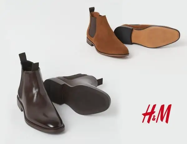 Mẫu Chelsea boots da và mẫu Chelsea boots da lộn.