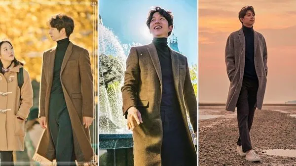 Cặp đôi hoàn hảo áo len cổ lọ và áo măng tô của “ông chú” Gong Yoo