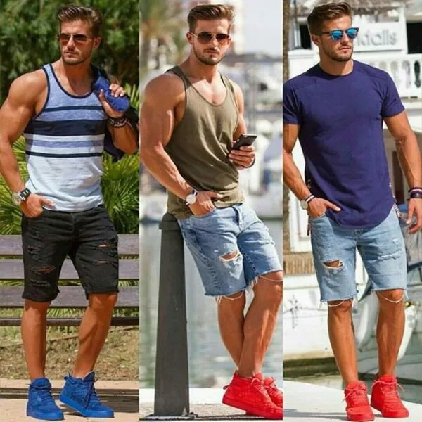 Quần short jean nam size châu Âu có phần to hơn so với người Việt