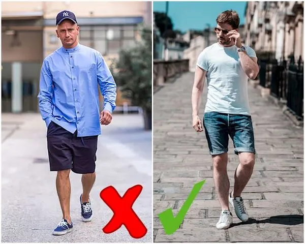 Nên chọn quần short jean nam có kiểu dáng vừa vặn với cơ thể