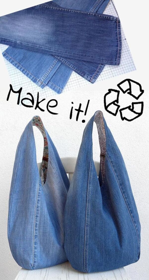  Đừng để quần jeans cũ ngủ yên, hãy tái chế chúng thành những chiếc túi bag đáng yêu thế này