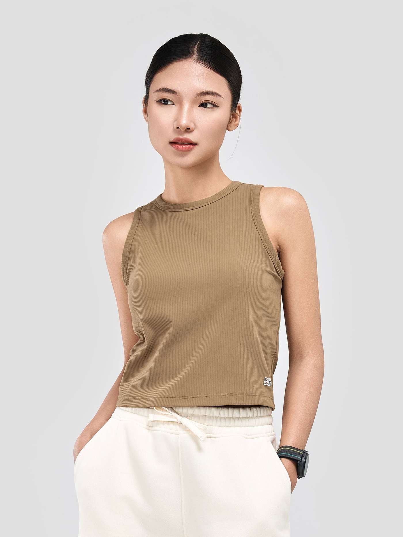 Áo Tank Bra thể thao nữ Aspire Ribbed - undefined