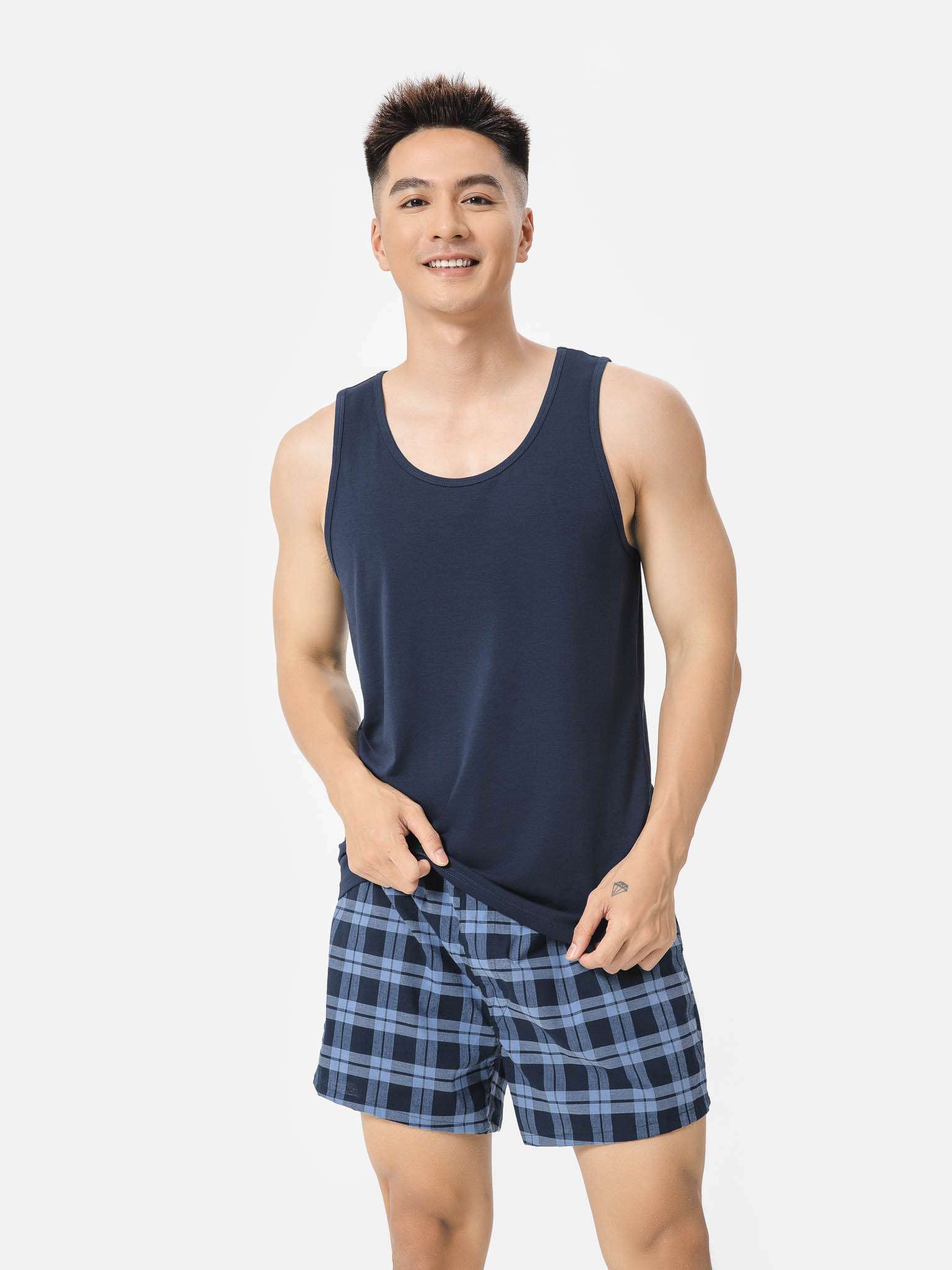 Áo Tanktop Nam Mặc Trong Antismell - undefined