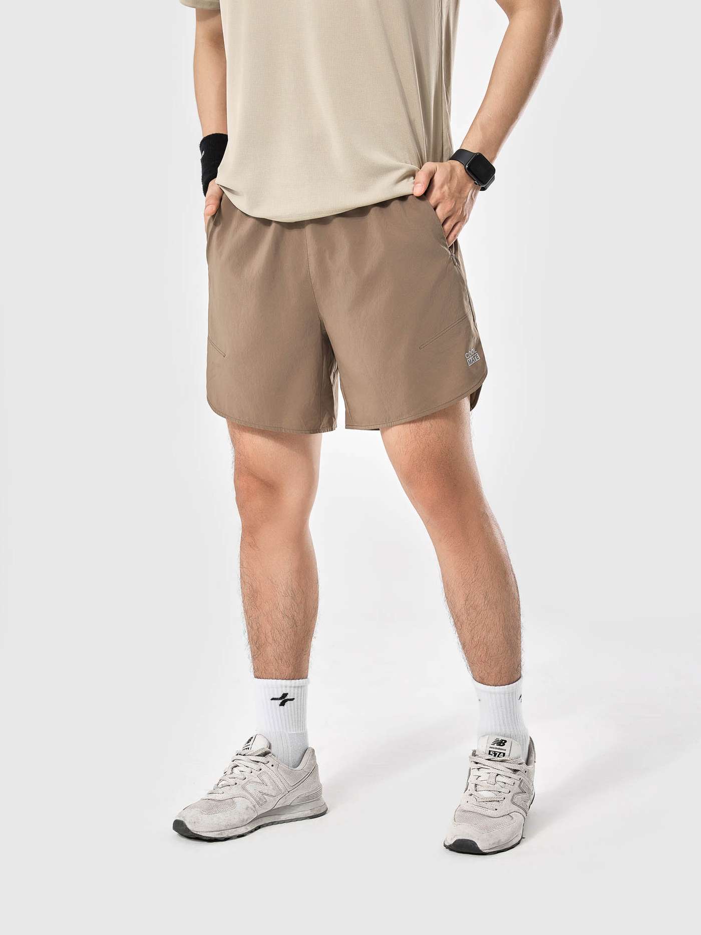 Shorts thể thao nam 6inch túi zipped - undefined