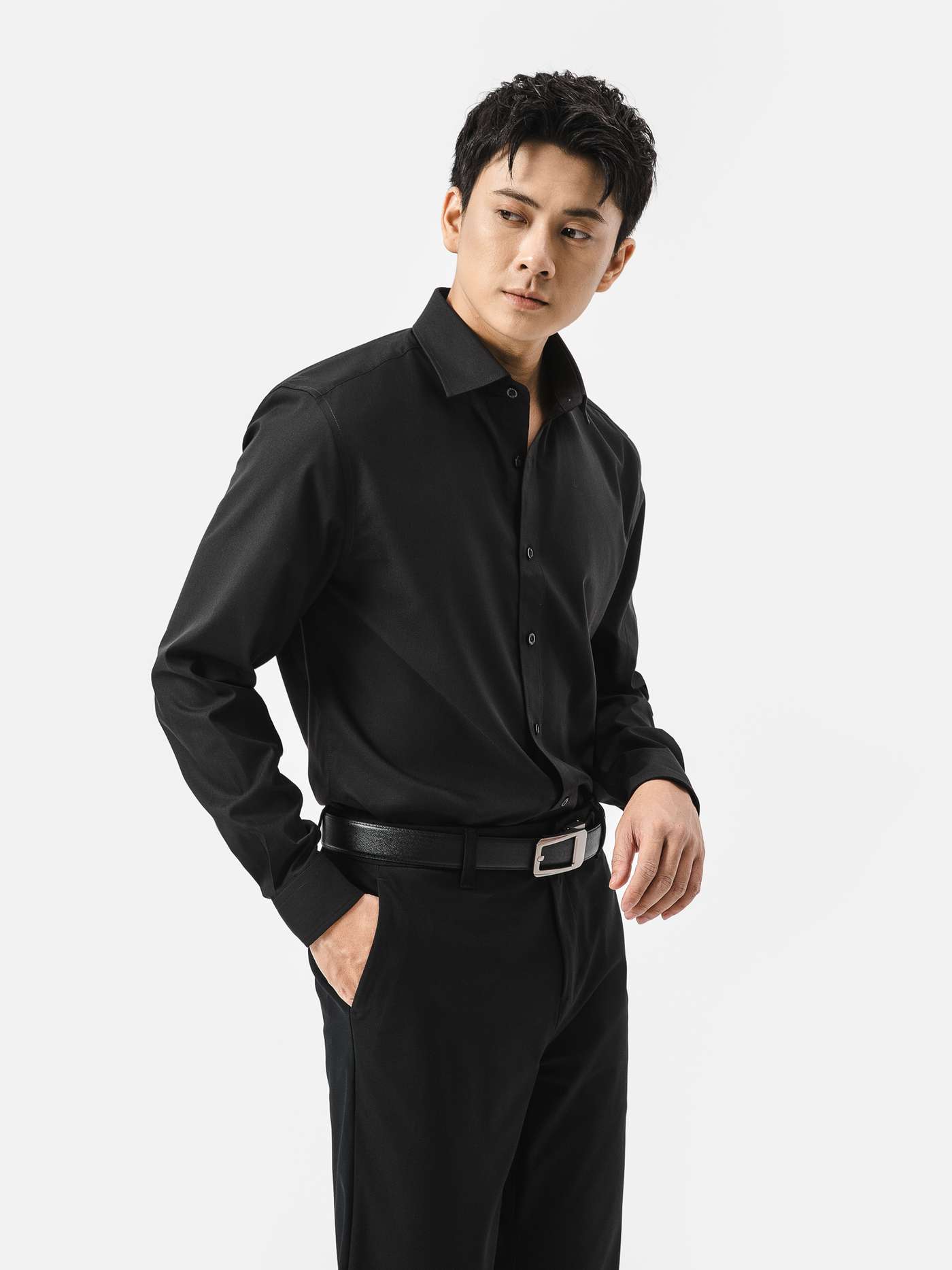 Áo sơ mi dài tay Modal Essential - undefined