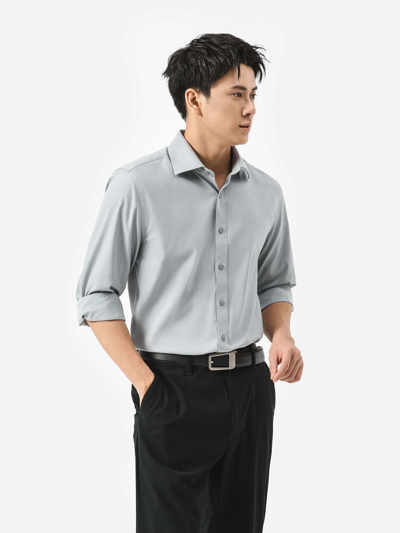 Áo sơ mi dài tay Modal Essential - undefined
