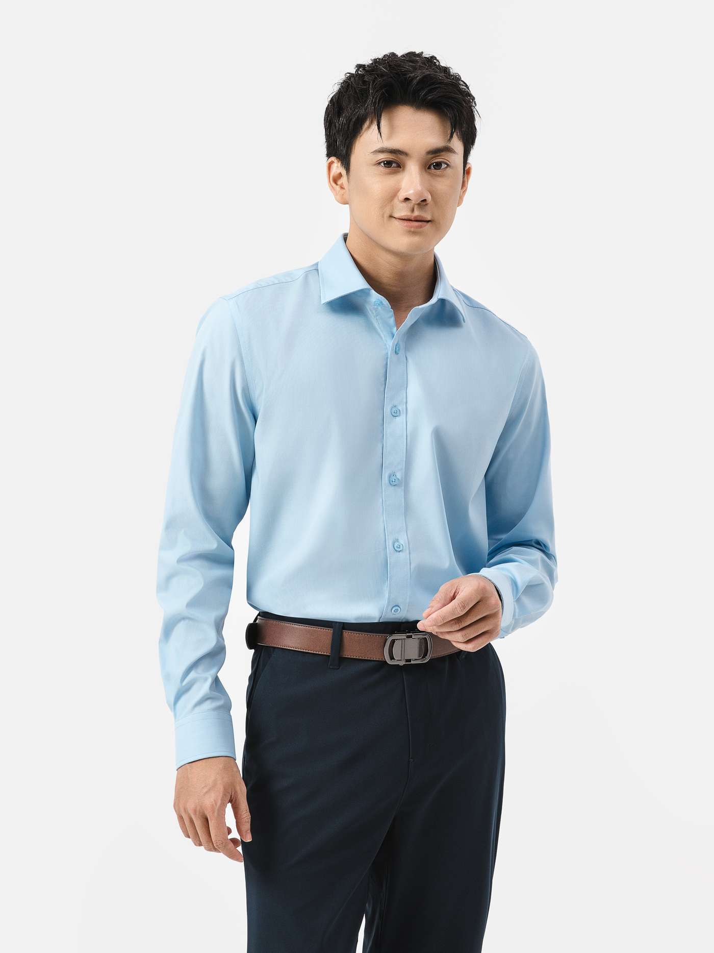 Áo sơ mi dài tay Modal Essential - undefined