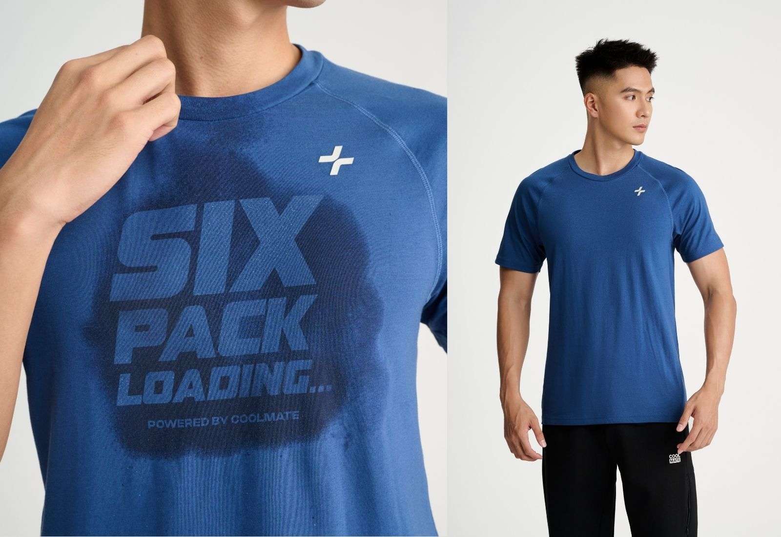 Áo thun training hidden graphic "6 packs loading..."