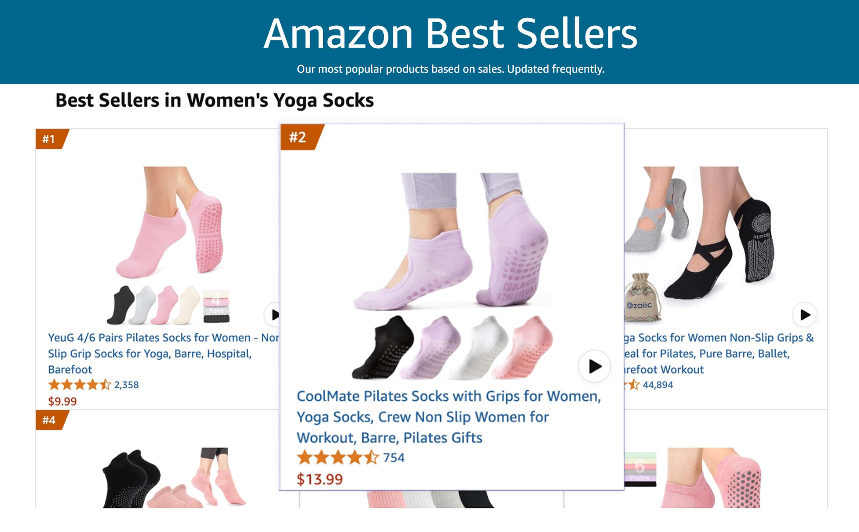 Tất Yoga & Pilates Grip Socks