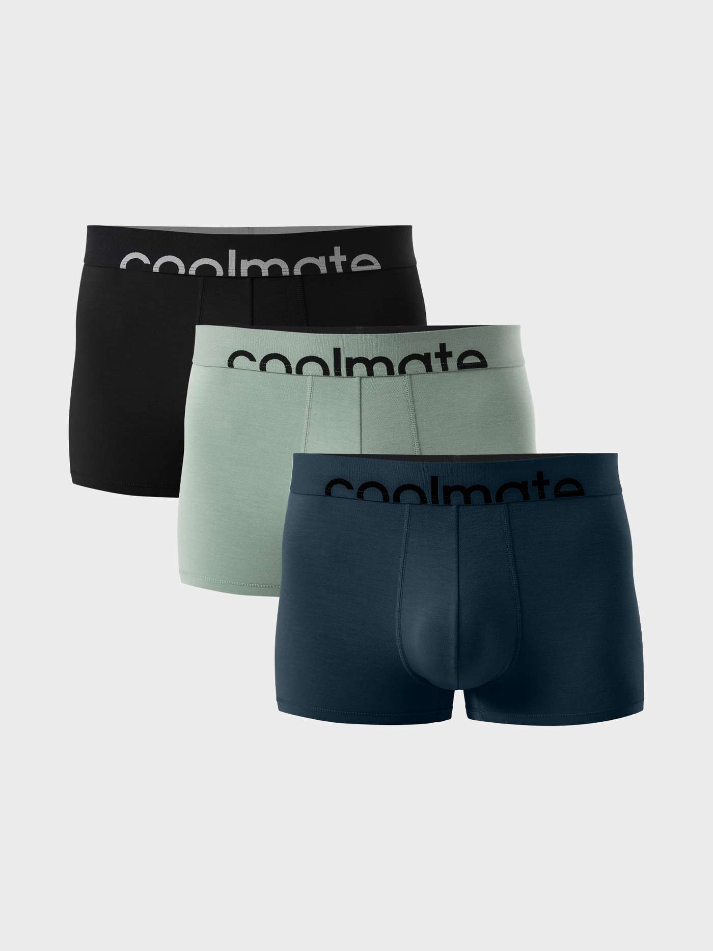 Combo 3 Quần Lót Nam trunk Lenzing Modal cạp logo Coolmate - undefined