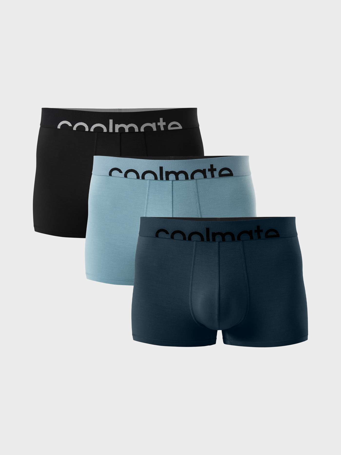 Combo 3 Quần Lót Nam trunk Lenzing Modal cạp logo Coolmate - undefined