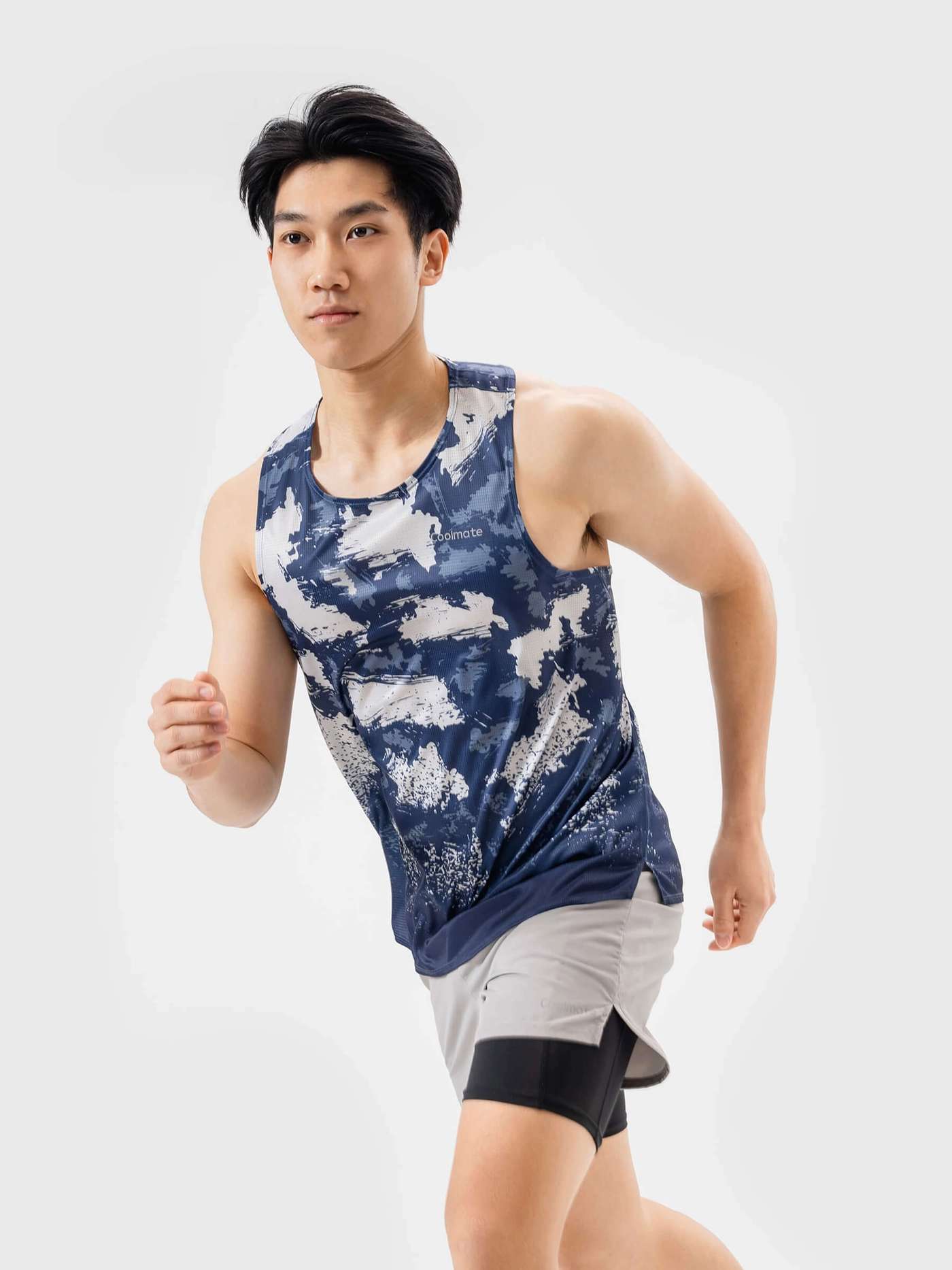 Áo Singlet Chạy Bộ Graphic Frosty Mountain - undefined