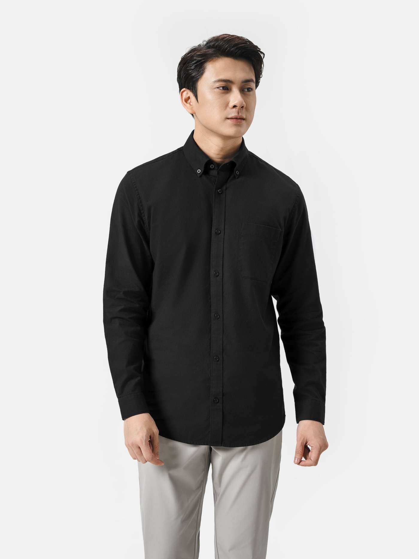 Áo Sơ Mi Dài Tay Essentials Cotton - undefined