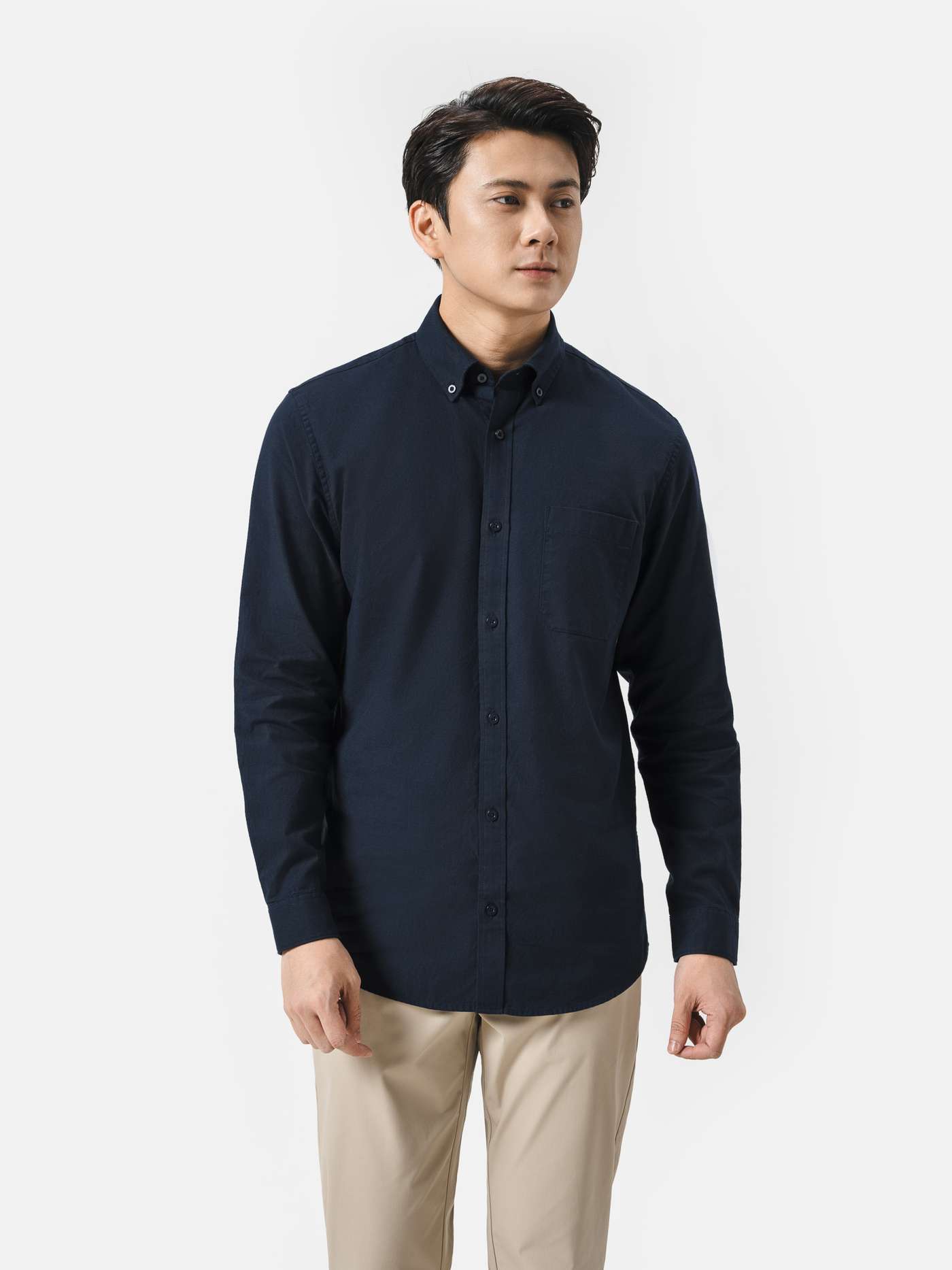 Áo Sơ Mi Dài Tay Essentials Cotton - undefined