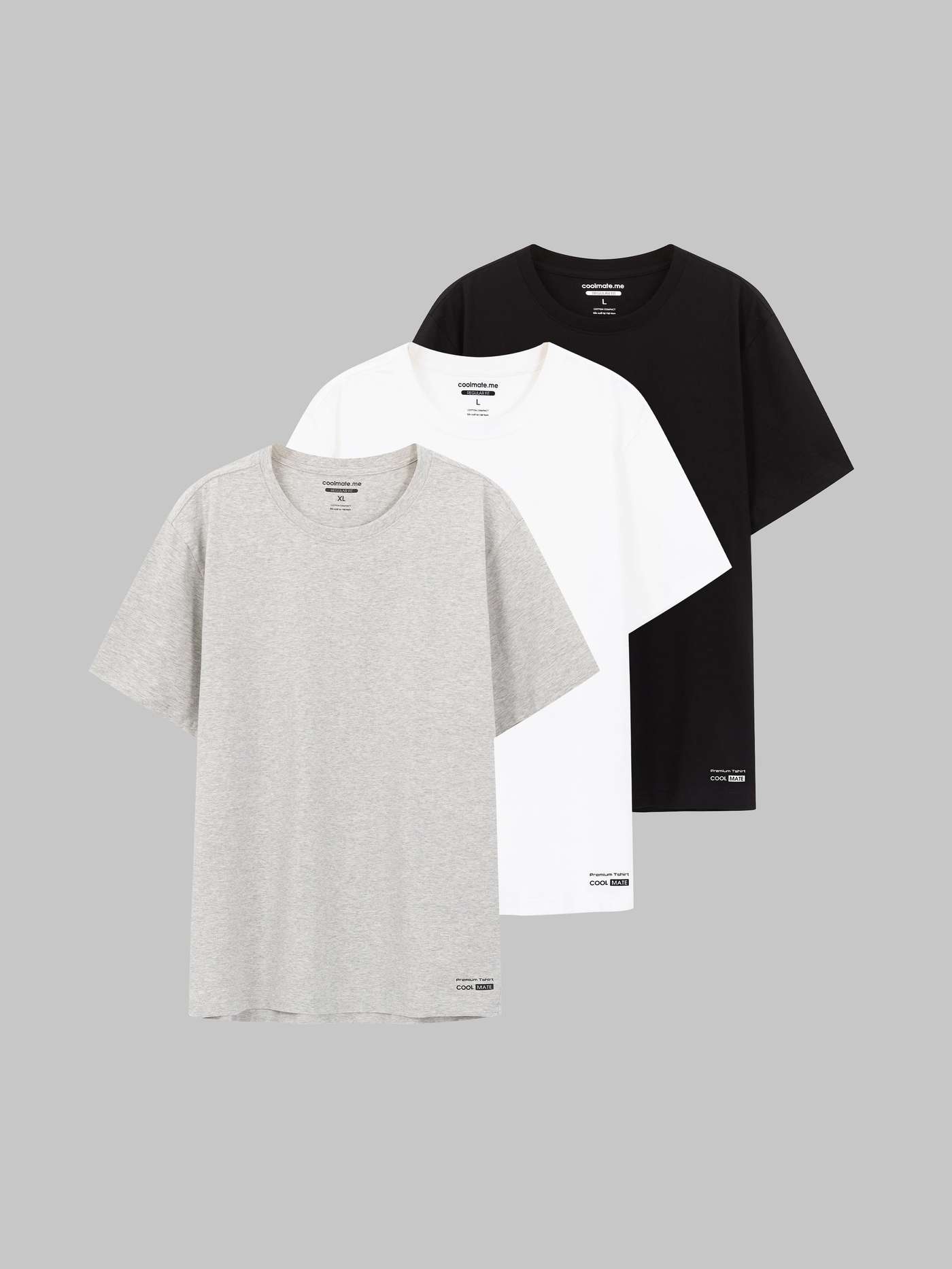 Combo 3 Áo Thun Nam Cotton Compact - undefined
