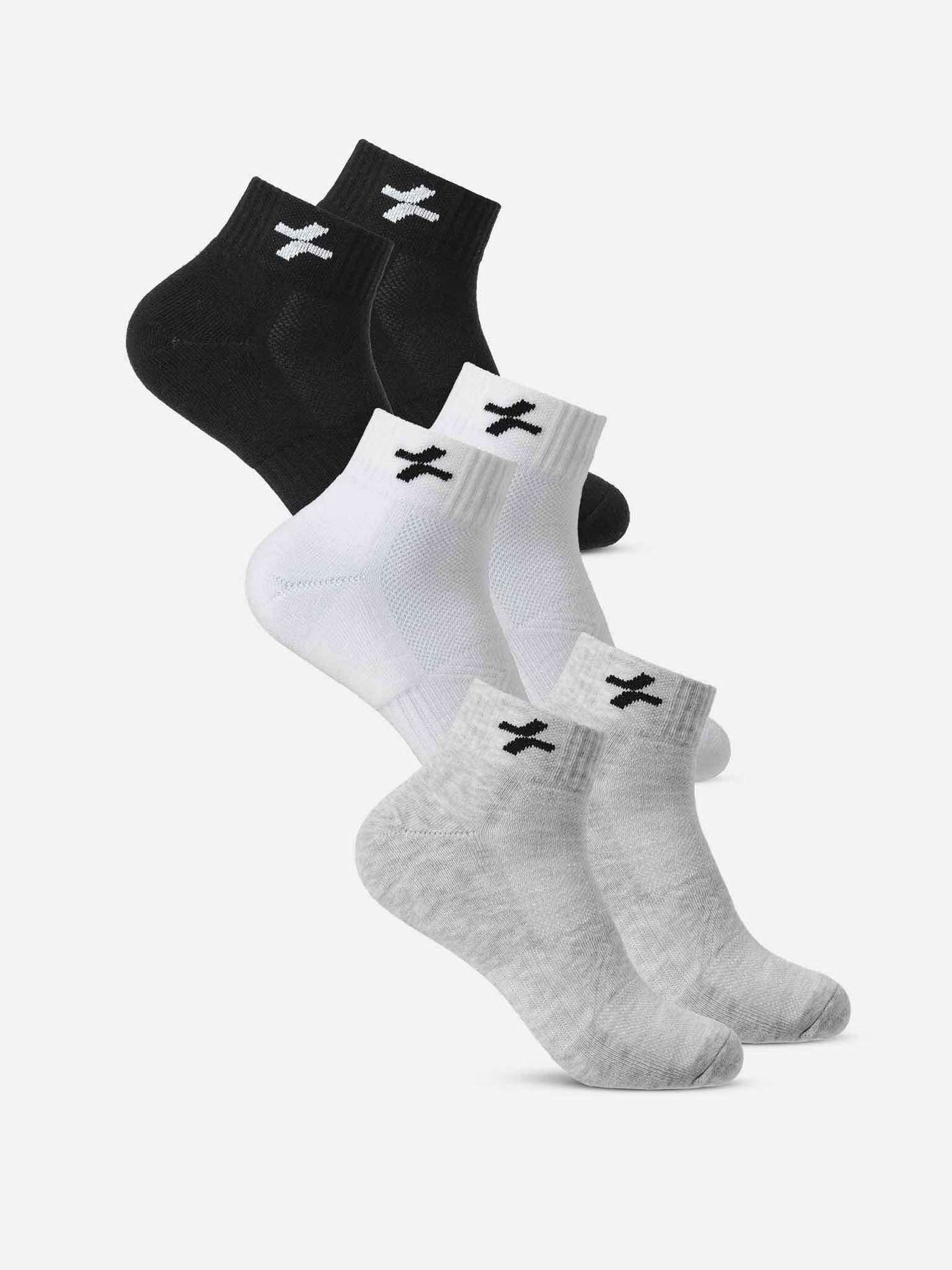 Pack 3 Tất Active cổ trung - undefined