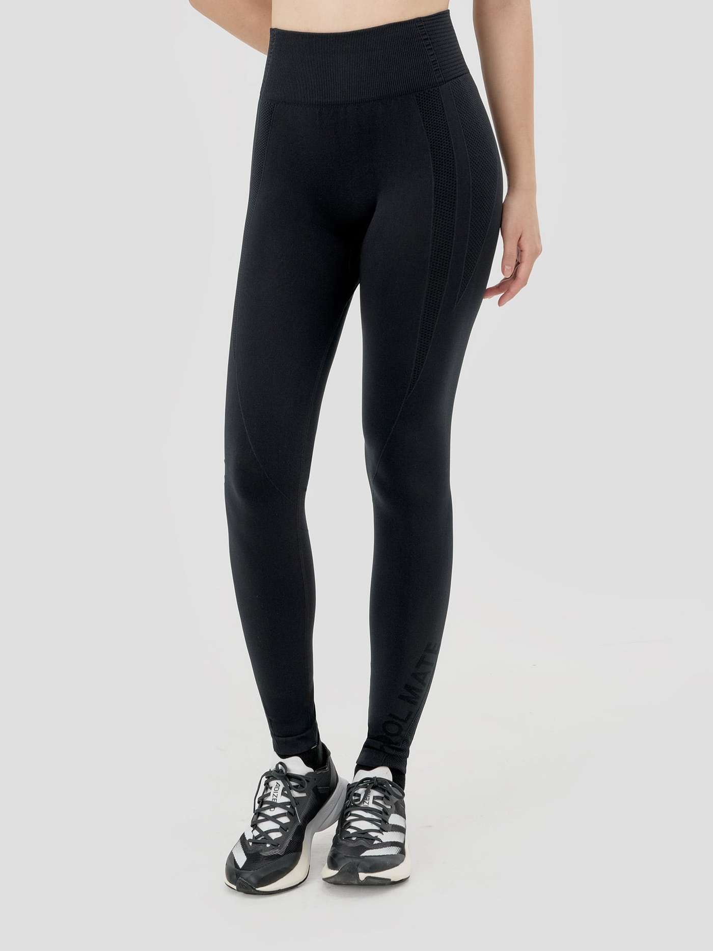 Quần leggings thể thao co giãn Vital Seamless - Đen  - undefined