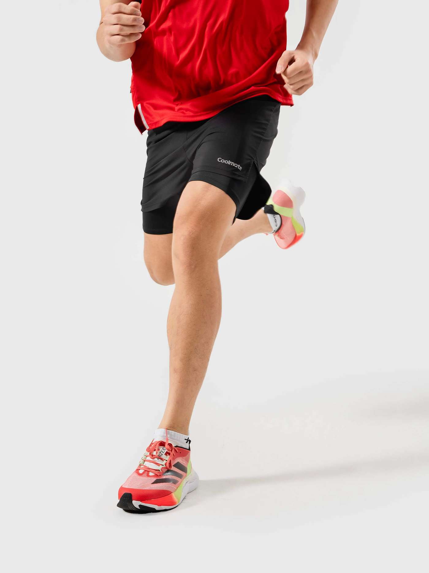 Quần Shorts Chạy Bộ 2 lớp Fast & Free III - undefined